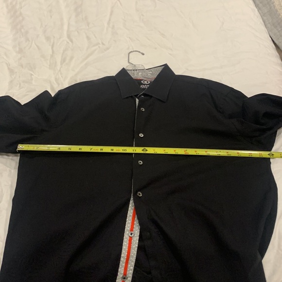 Bugatchi Uomo Black Textured Button Up Shirt XL - Picture 11 of 12